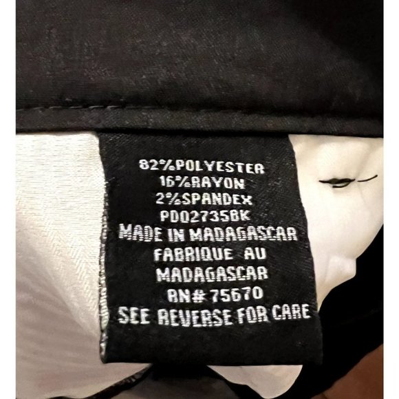 Michael Brandon Essentials Flex-Fit men's black pants slim fit 32 x 32 NWT - Picture 6 of 9